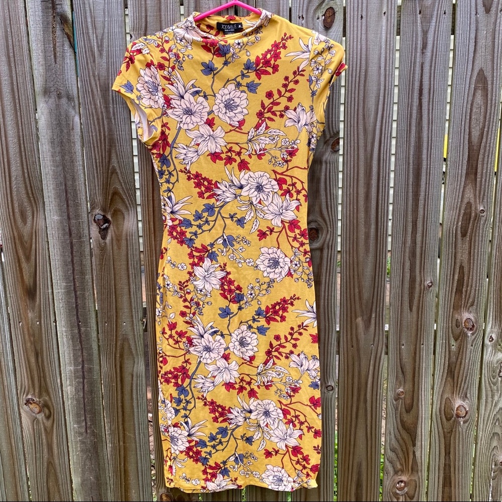 Yellow Floral Dress